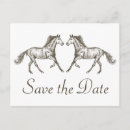 Recherche de western save the dates Cheval