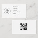 Recherche de modèle standard cartes visite Code qr