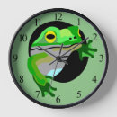 Recherche de grenouille verte horloges Crapaud