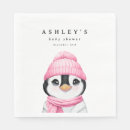 Recherche de pingouins serviettes Rose