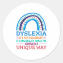 Recherche de dyslexie autocollants Sensibilisation à la dyslexie