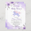 Recherche de purple baby shower invitations Fleurs
