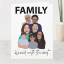 Recherche de réunion de famille vœux cartes Typographie