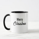 Recherche de noël noir et blanc tasses Simple