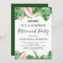 Recherche de partie de retraite de surprise invitations Floral