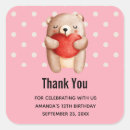 Recherche de ours de valentine autocollants Aquarelle