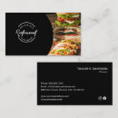 Recherche de café restaurant cartes visite Client(e)