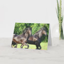 Recherche de deux chevaux vœux cartes Exécution