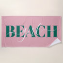 Recherche de serviettes de plage Typographie
