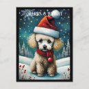 Recherche de noël de chien cartes postales Animal mignon