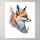 Recherche de fox painting posters Orange