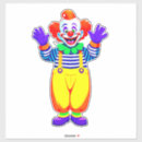 Recherche de clowns autocollants Fête
