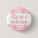 Recherche de mariage rouge et blanc badges Rose
