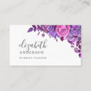 Recherche de fleurs violet cartes visite Maquillage