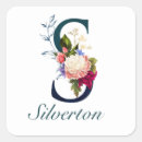 Recherche de lettre fantaisie autocollants Floral