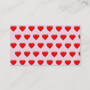 Recherche de forme de coeur cartes visite Formes