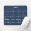 Recherche de calendrier annuel tapis souris Minimaliste