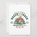 Recherche de moto vintage vœux cartes Course