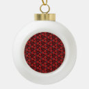 Recherche de flocon neige rouge ornements Motif