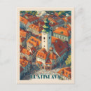 Recherche de vieille illustration cartes postales L'art des voyages slovaques