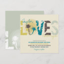 Recherche de plage hawaïen coucher soleil mariage invitations Été