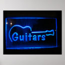 Recherche de guitares posters bleu
