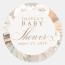 Recherche de herbe sèche autocollants Baby shower boho