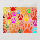 Recherche de motif animal cartes postales Piste