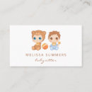 Recherche de garçon cartes visite Baby sitter