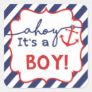 Recherche de ancre rouge autocollants C'est un garçon