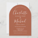 Recherche de terracotta mariage invitations Élégant moderne