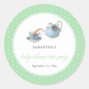 Recherche de thé vintage autocollants Baby shower