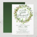 Recherche de shamrock cartes invitations Baby