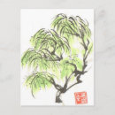 Recherche de saule vert cartes postales Arbre