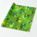 Recherche de trèfle vert papier cadeau Trèfle à quatre feuilles