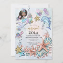 Recherche de blue mermaid invitations Mignon