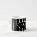 Recherche de black white tasses Monogrammé