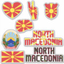 Recherche de drapeau de la macédoine autocollants Macédoine du nord