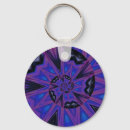 Recherche de mandala bleu porteclés Moderne