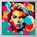 Recherche de visage femme posters Couleurs vives