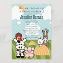 Recherche de de basse cour baby shower invitations Vache