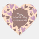 Recherche de coeur chocolat autocollants Jour des valentines