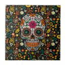 Recherche de crâne carreaux Fleurs