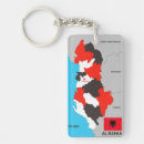 Recherche de drapeau albanie porteclés Pays