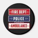 Recherche de pompier ronds magnets Incendie