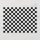 Recherche de damier noir et blanc cartes postales Carré