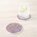 Recherche de jaune et turquoise dessous de verres Pastel