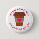 Recherche de amant de café badges Humoristique