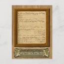 Recherche de compositeur baroque cartes postales Écriture
