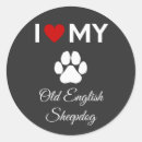 Recherche de old english autocollants Chiot